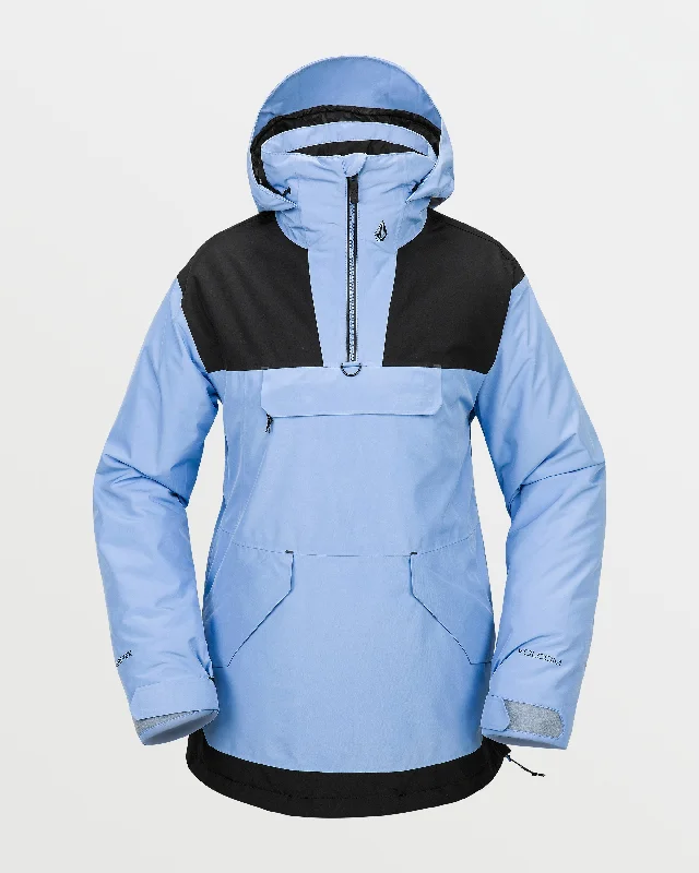 Womens Fern Insulated Gore Pullover - Crystal Blue