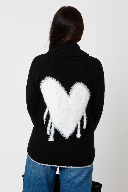 Kerri Rosenthal Shawl Drippy Heart Cardigan