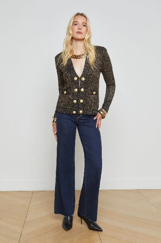 L'Agence Jinny Sequin Cardigan