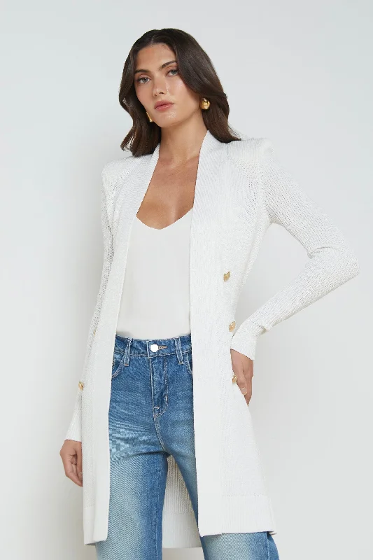 L'Agence Noe Double-Breasted Cardigan