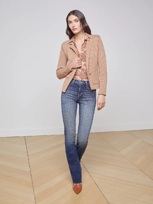 L'Agence Sofia Knit Blazer