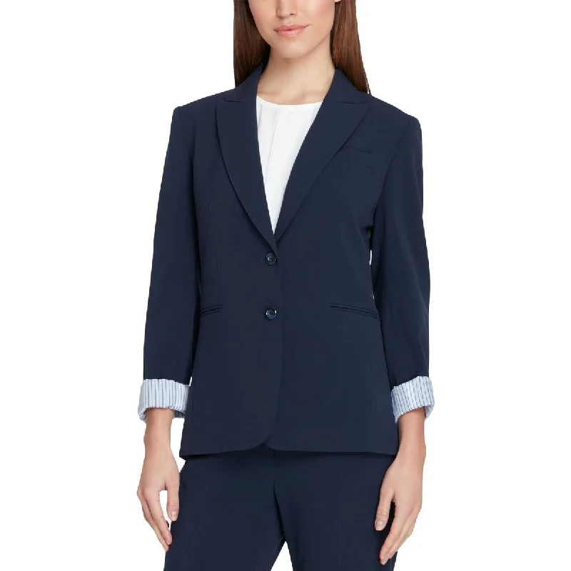 Tahari ASL Womens Petites Collared Business Suit Jacket