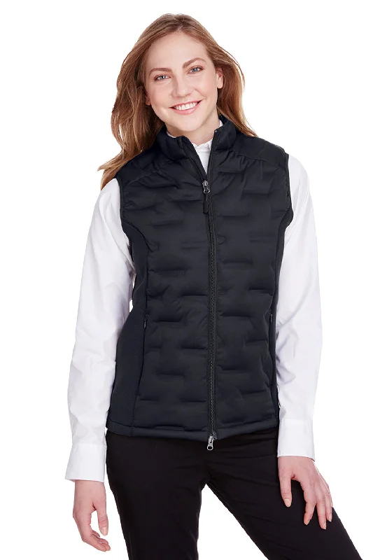 North End Womens Pioneer Hybrid Waterproof Full Zip Vest - Black/Carbon Grey