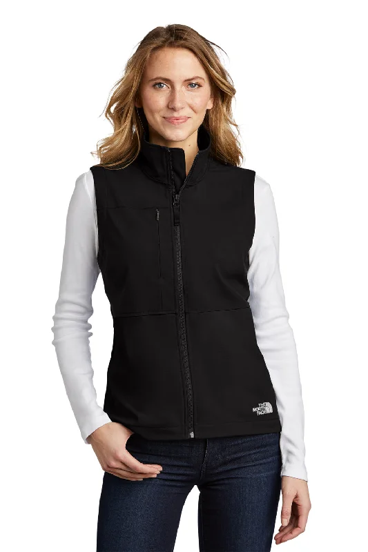 The North Face Womens Castle Rock Wind & Water Resistant Full Zip Vest - Black - Closeout