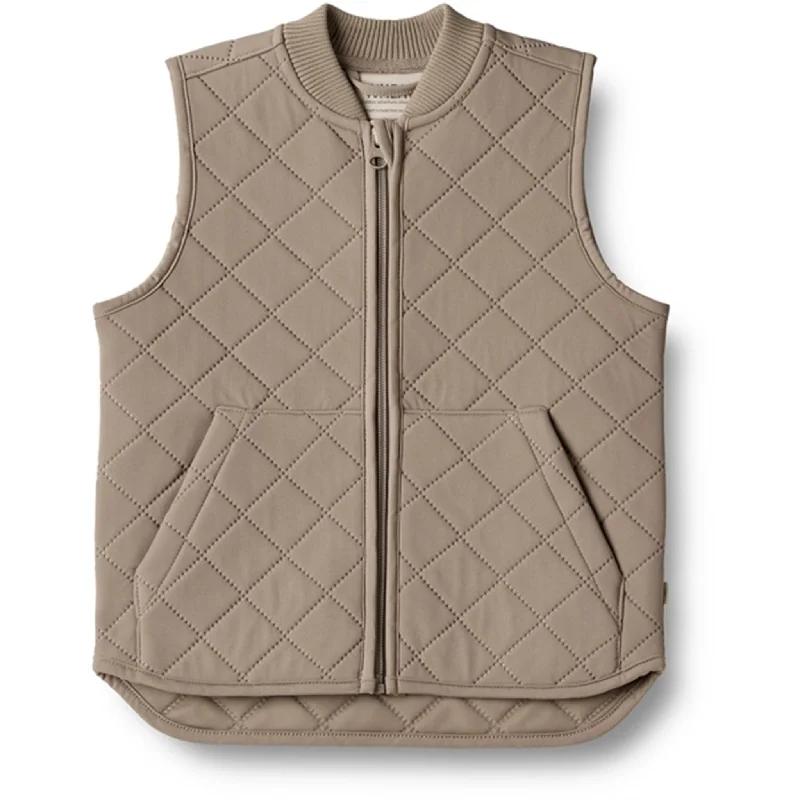 Wheat Thermo Beige Stone Vest Gilet Ede