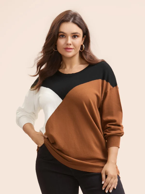 Supersoft Essentials Colorblock Contrast Pullover